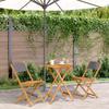 VidaXL 3-piece Bistro Set Anthracite Fabric and Solid Wood, Garden Bistro Set, Balcony Set, Set 3281749