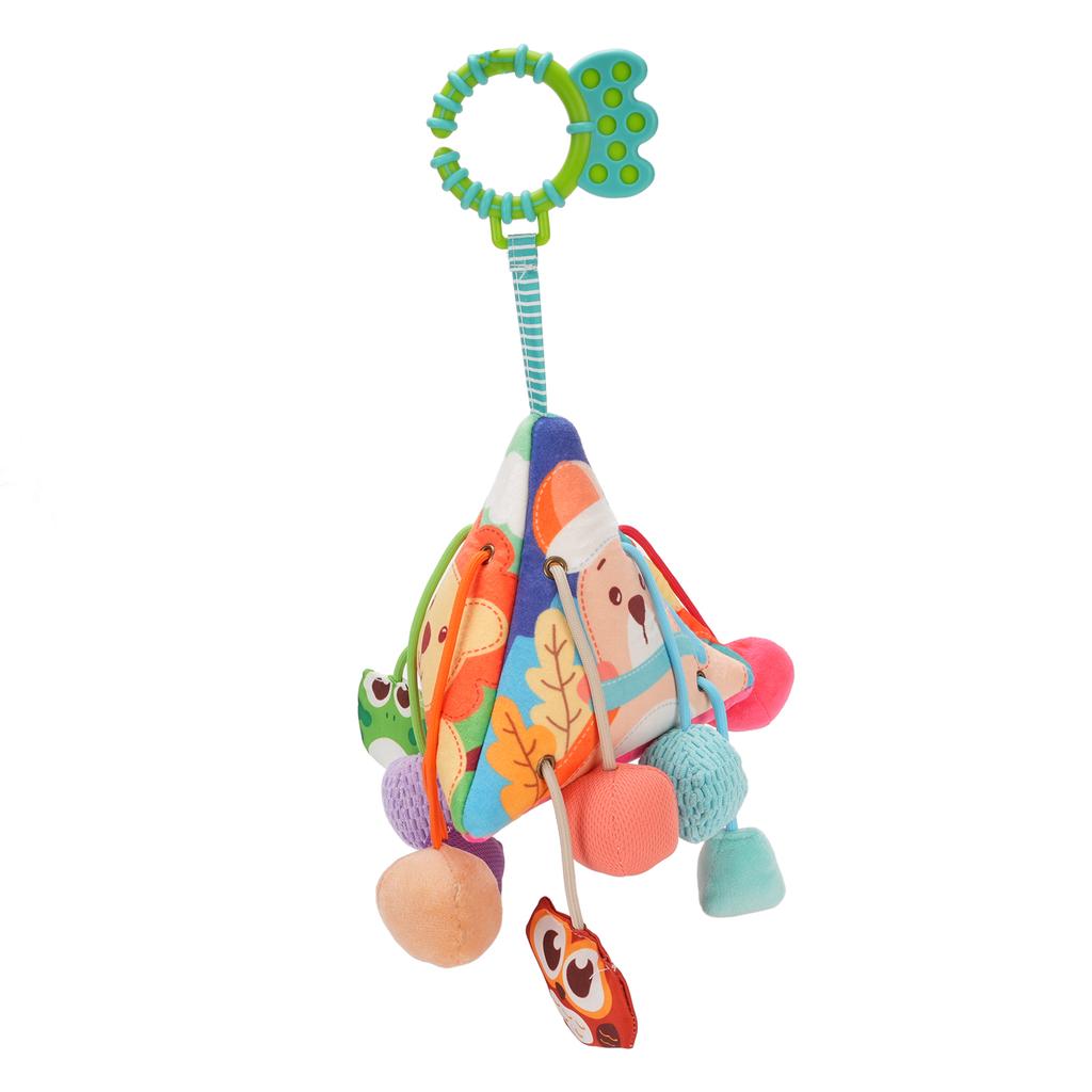 Baby Stroller Hanging Toy Detachable Soft Cloth Sensory Hand Grab Ball Infant Car Seat Toy