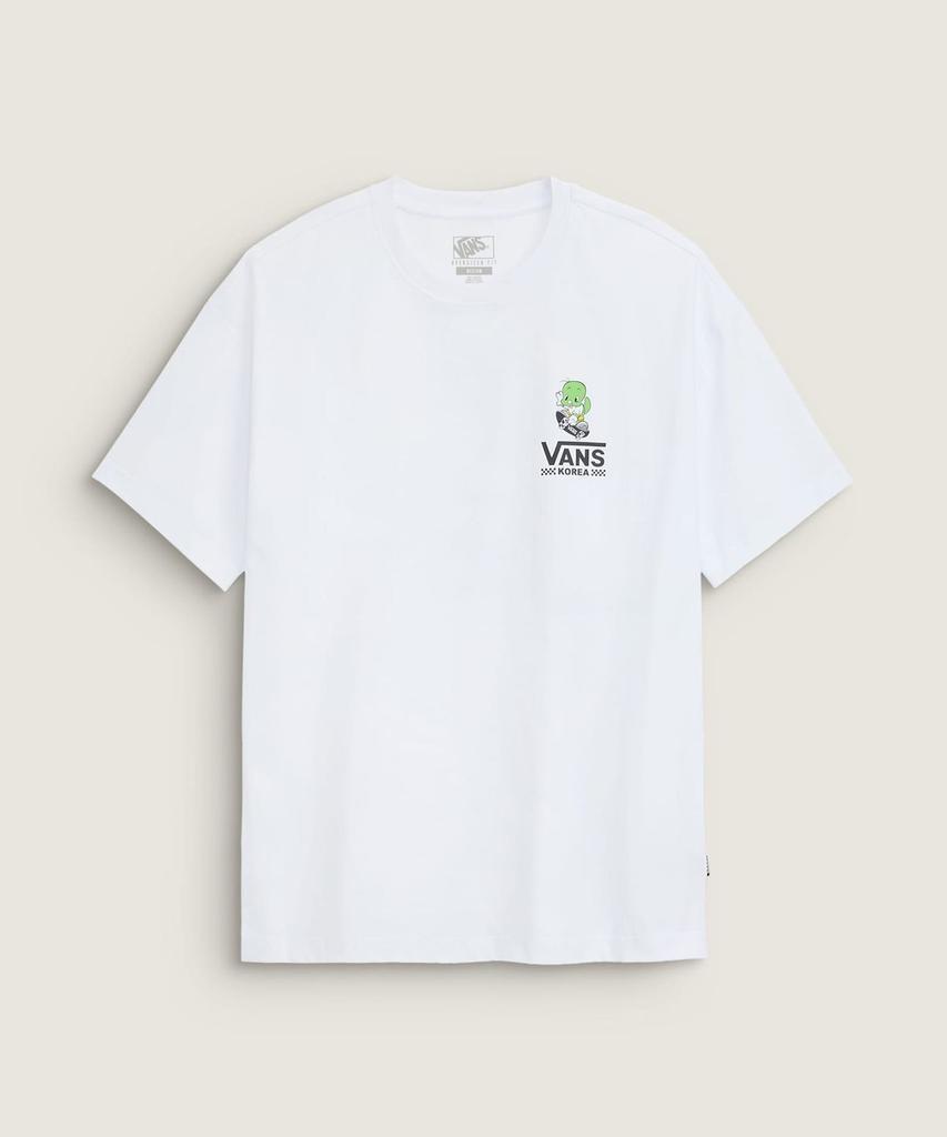 VANS Dooly Korea Crew Short Sleeve T-Shirt - White / Vn0012Pvwht1