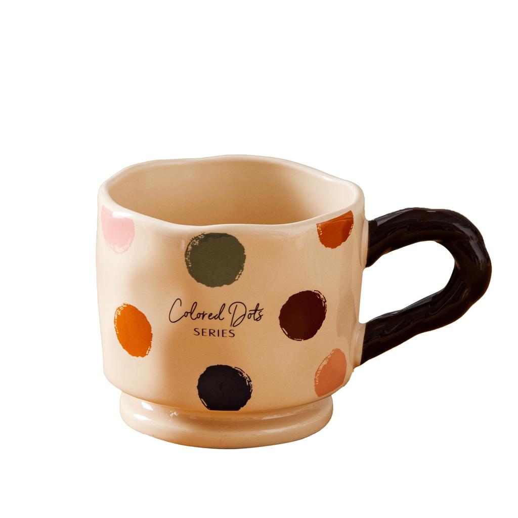 Retro Classic Ceramic Mug Household Water Cup Milk Breakfast Cartoon Cup Creative High Value Souvenir