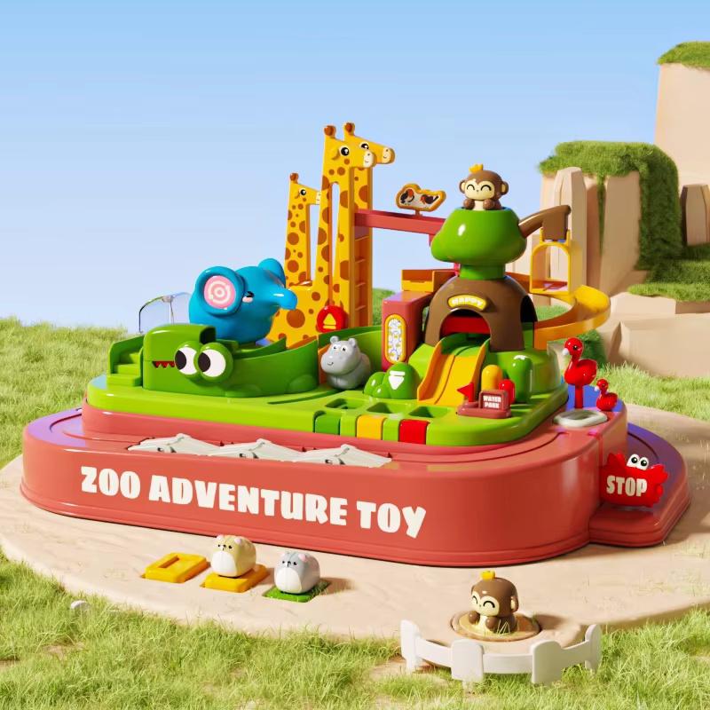 Kids Zoo Adventure Track Toys DIY