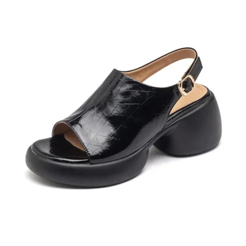 Fashion Women Sandals High Heels Casual Shoes Summer Fashion Chunky Woman Slippers 2025 Trend Brand Walking Cozy Zapatillas De Mujer