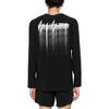 Y-3 Digital Print Loose Fit Crew Neck Short Sleeve T-Shirt Men Tops Black IN8744