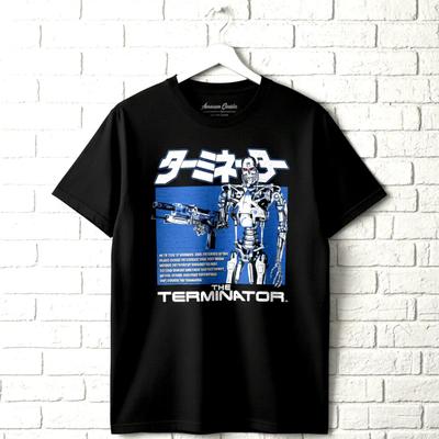 Terminator Japanischer Cyborg Poster Herren T-Shirt Endoskelett T-800 Cyberdyne