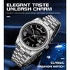 NIBOSI Fashion Men Watches Top Brand Luxury Wristwatch Day Date Miyota Quartz Watch Men Waterproof Clock