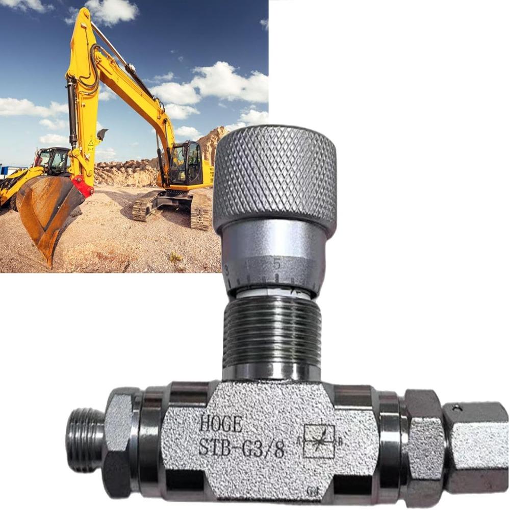 M14 Thread Connector Hydraulic Flow Control Valve Mini Excavator Valve For 1-2 Ton Mini Excavator