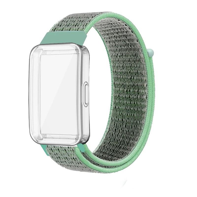 Nylon Loop Strap with TPU Protection Case Cover for Huawei Band 10 9 8 Strap Bracelet Wristband Correa for Huawei band10