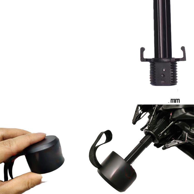 Small Black Umbrella Handle Replacement - Capsule Grip Repair Accessory