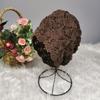 Women's Fashion Hollow Spring and Summer Hat Breathable Lace Thin Headscarf Knitted Slouchy Head Hat Hair Covering Hat