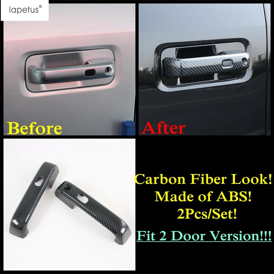 Carbon Fiber Side Door Handle Bowl Decoration Protection Cover Trim Accessories For Ford F-150 / Raptor 2015 -  2 / 4 Door