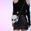 Alien Pattern Shoulder Bag PU Leather Halloween Purse for Women Chain Crossbody Messenger Bag Halloween Female Chic Purse CLE