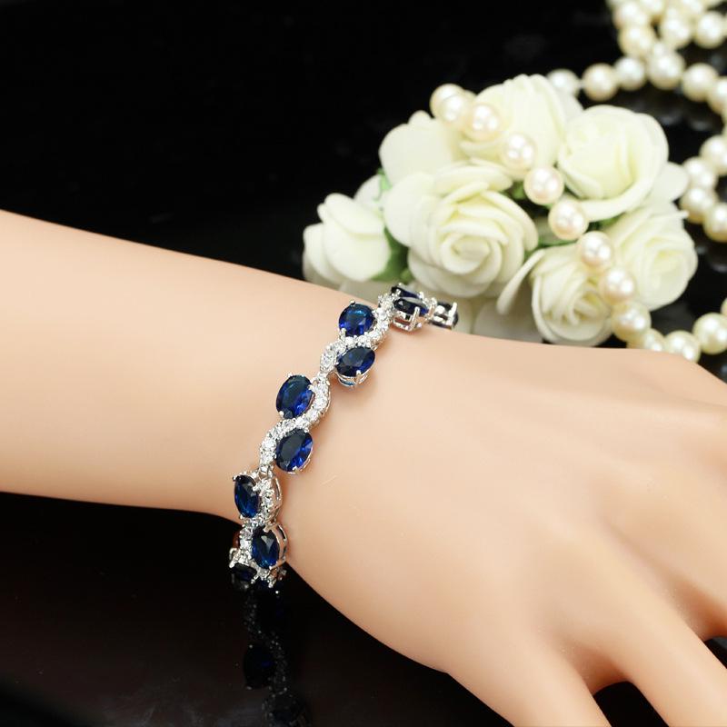18k Zircon Bracelet - European & American Fashion, Simple Korean Style Jewelry for Women