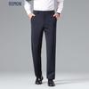 ROMON Men's Business Casual Straight Leg Trousers