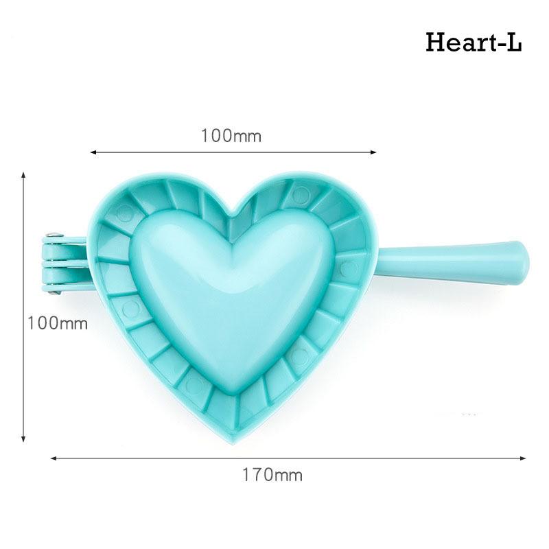 Creative Dumplings Mold Household Kitchen DIY Heart Butterfly Flower Shape Dumplings S/M/L Baking Plastic Mold Jiaozi Moulds
