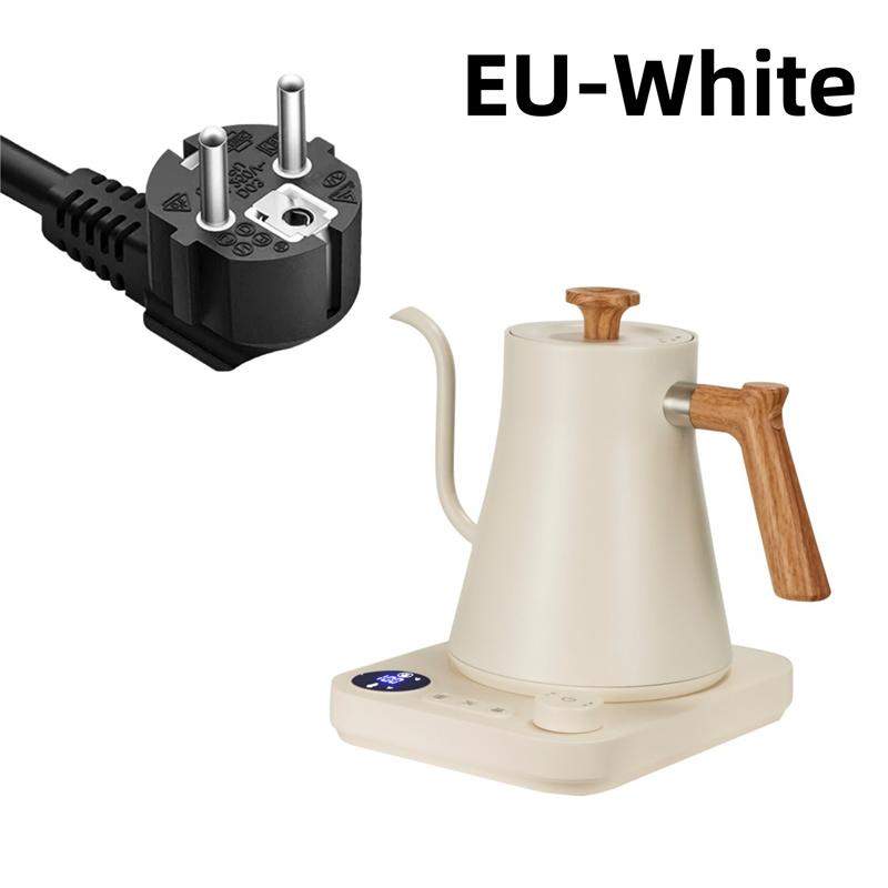 900ml Smart Constant Temperature Electric Kettle Small Portable Travel Kettle Stainless Steel Gooseneck Hand Brewing Coffee Pot