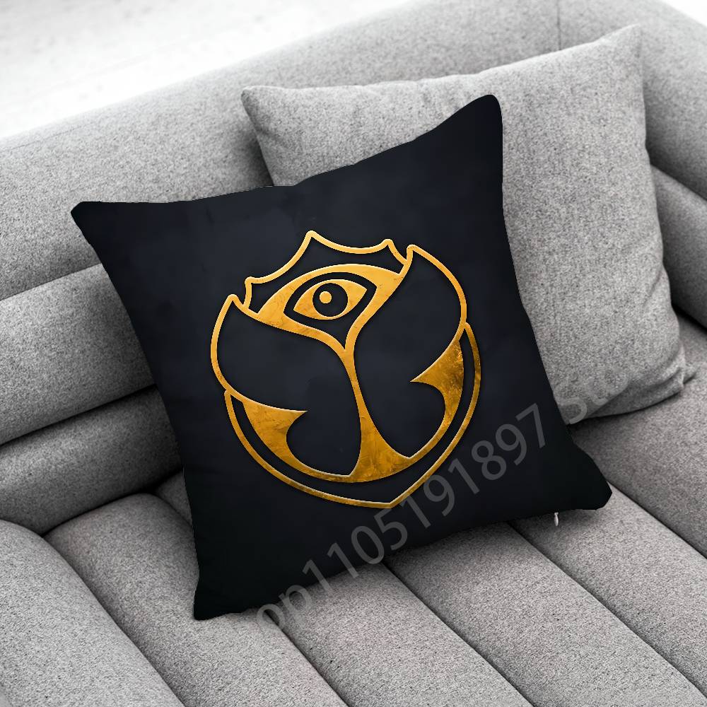 Tomorrowland Logo Music Throw Pillow Case For 45x45cm 40x40cm 30x30cm 50x50cm 55x55cm Square Home Pillowcase Case