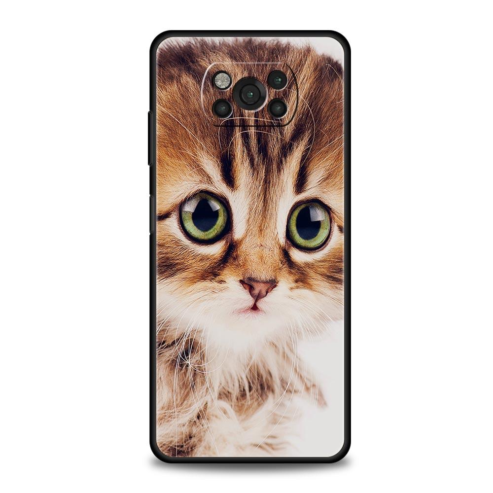 Cartoon Cute Cats Background Pouzdro na telefon pro Xiaomi Poco X3 NFC M3 F3 F4 M4 X4 Mi Note 12T 12 Pro 10 11 Lite 10T 5G 11T 9T kryt
