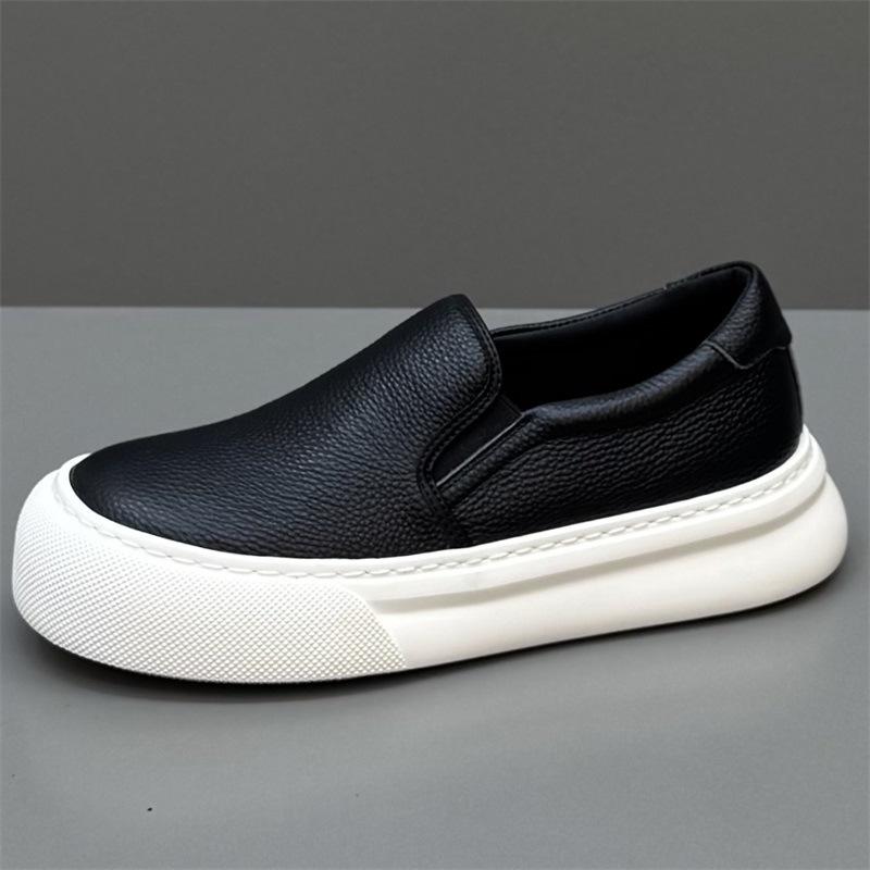 Autumn new retro leather platform shoes sports low-top casual leather shoes xs
