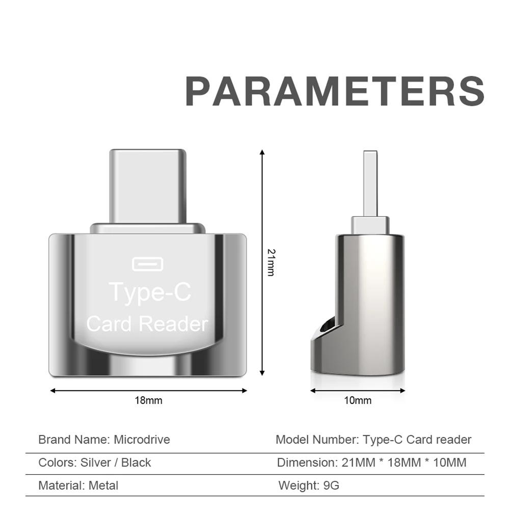 USB C Adapter For Memory Card Micro Mini SD Card Adapter High-Speed Data Transfer TF Card Reader For Phone Tablet