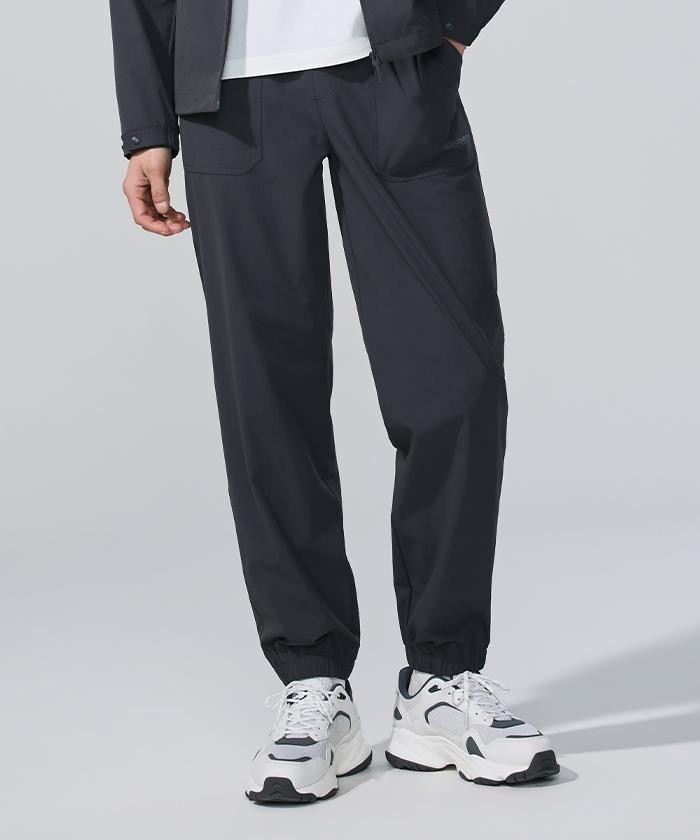 DISCOVERY EXPEDITION Men'S Freshvent Lightweight Woven Training Tapered Jogger Pants (D.Grey)
