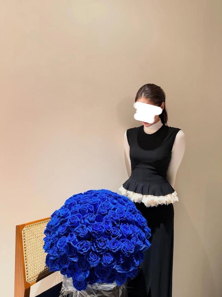 Jennie Kim & Ji-soo Inspired Color Block Ruffle Two-Piece Dress Set