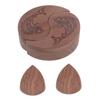 Wood Guitar Pick Storage Box Container Portable Guitar Pick Box Holder Rotating Open Guitar Pick Collector Birthday Gift