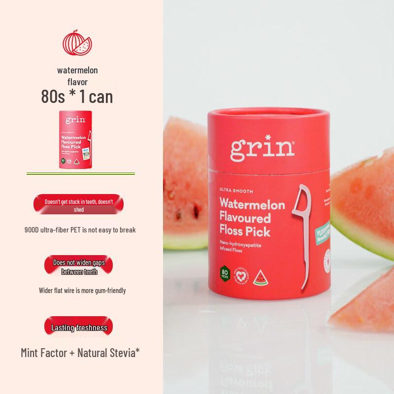 Grin Fruit-Flavored Flat Dental Floss Picks