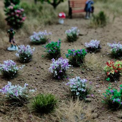 15pcs/box Multicolors Grass Cluster Model Kit 10mm DIY Handmade Flower Plant