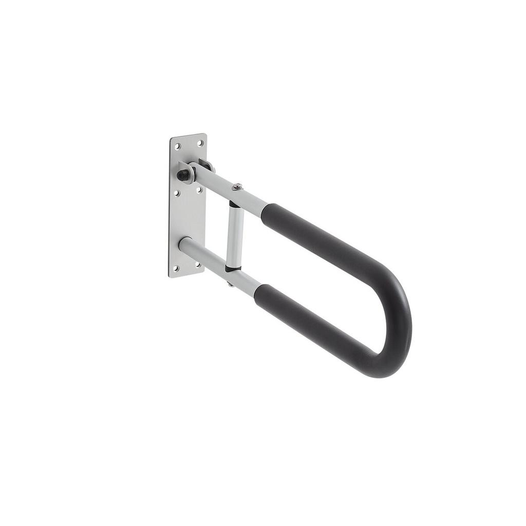 Folding Toilet Safety Rail 23.8 In 300 Lbs Load Capacity Handicap Grab Bar