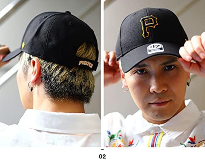 47 Brand Pirates MLB Black and Yellow Cap B-MVP20WBV (01)
