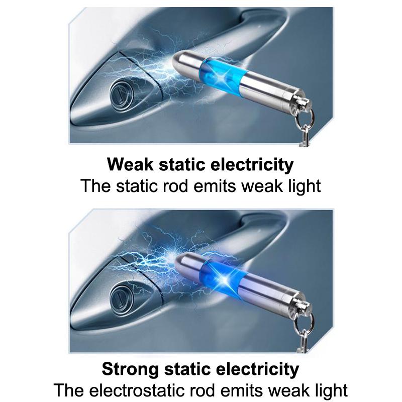 Antistatisk Nyckelring Bilkaross Statisk Eliminator Urladdare Antistatisk Stång Bärbar Nyckelring Eliminator Högspännings Bärbar Nyckel