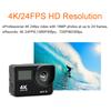 Outdoor 4K 24FPS 16MP HD Action Camera Double IPS WiFi Go Waterproof Pro Sport DV Helmet Video Waterproof Remote Camera Webcam