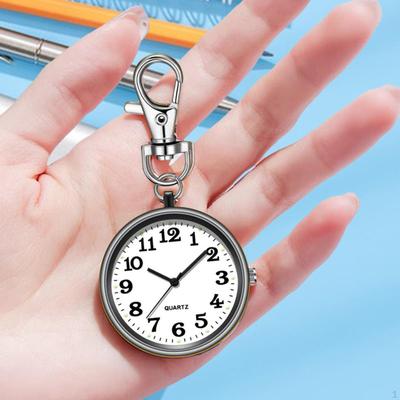 Keychain Pocket Watch Nurse Clock Elegant Portable Women Fob for