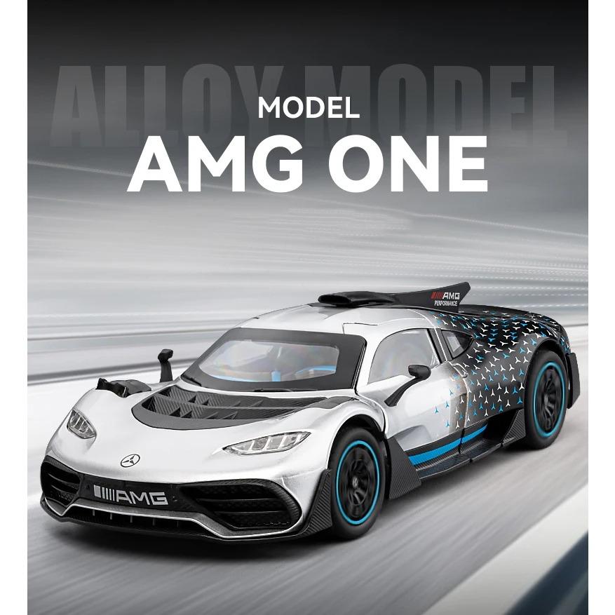 1/24 Benzs-One Alloy Sports Car Model Diecasts Metal Racing Car Vehicles Model Simulation Sound Light Collection Childrens Gifts