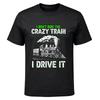 Crazy Train Funny Locomotive Graphic T‑Shirt