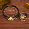 2Pcs/Set Vintage Elliptical Pendant Necklace Large Necklace Chain Choker New Necklace Pendant