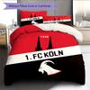 1. Set Copripiumino Trapuntato con Fantasia FC Köln Decorazione per la Casa Regalo (1 * copripiumino + 2 * federe senza imbottitura)