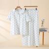 Women's Pajamas, Short-sleeved Trousers, Summer Lace Suit, Thin Butterfly Loungewear, Cardigan, Can Be Worn Outside, Ice Silk