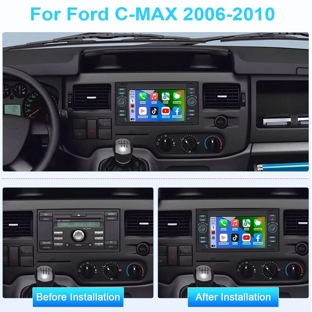 For Ford Transit Universal Android 13 Car Navigation 7-inch Built-in Carplay + Android Auto / 4 + 64G + AHD Camera + Microphone