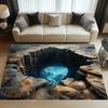 3D Dashuikeng Visuelle Streich Teppich Dekoration Fußmatte Wohnzimmer Teppich Schlafzimmer Anti-Rutsch Teppich Heimdekoration Geschenk