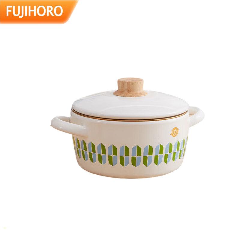 Японский эмалированный чугунный суповой горшок FUJIHORO