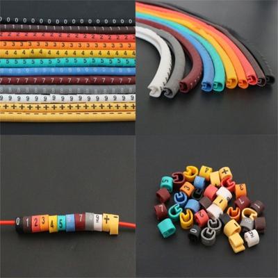 1.5 Square Millimeter Wire Insulation Sleeve 0-9 Numbers Cable Marker Sleeves Wire Cable