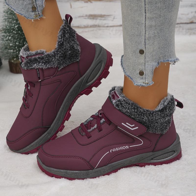 Fashion 2025 New Winter Retro Low Top Thick Soled Casual Cotton Shoes for Women Warm Comfortable Fashion Versatile Non Slip Plush Shoes