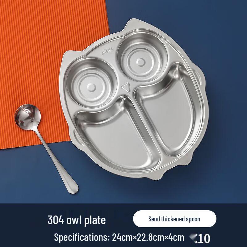 Cartoon Divided 304 Stainless Steel Dinnerware Set for Kids