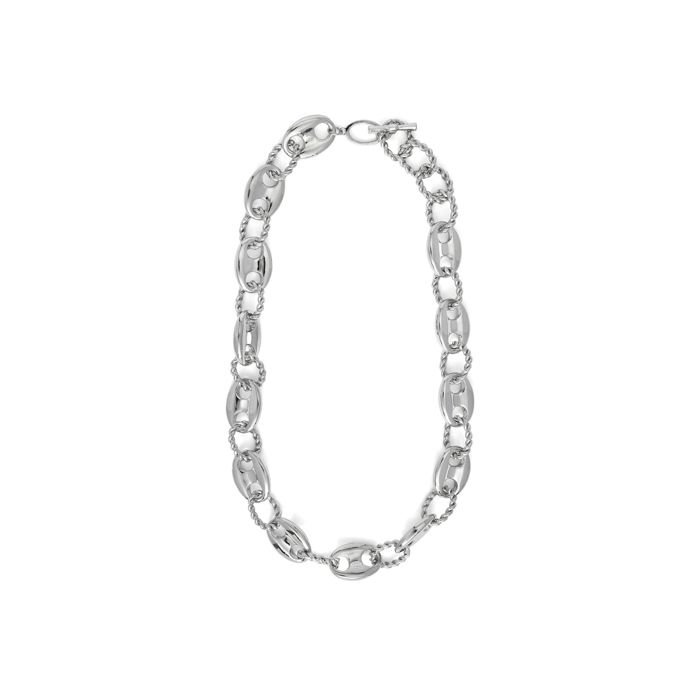Ketting - LUXENTER - Laroth - Rhodium afwerking - Metaal - Voor dames