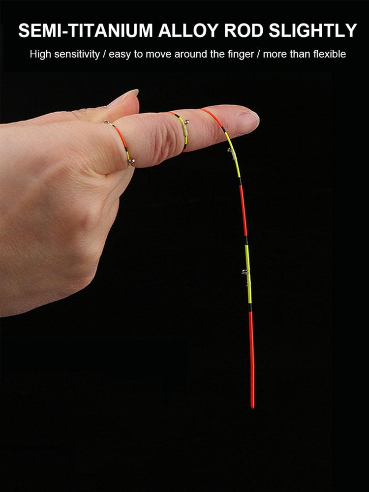 55cm Fast LED Raft Tip Replacement Half Full Titanium Alloy Eye-catching Painting Fishing Rod Tip Fishing Tackle