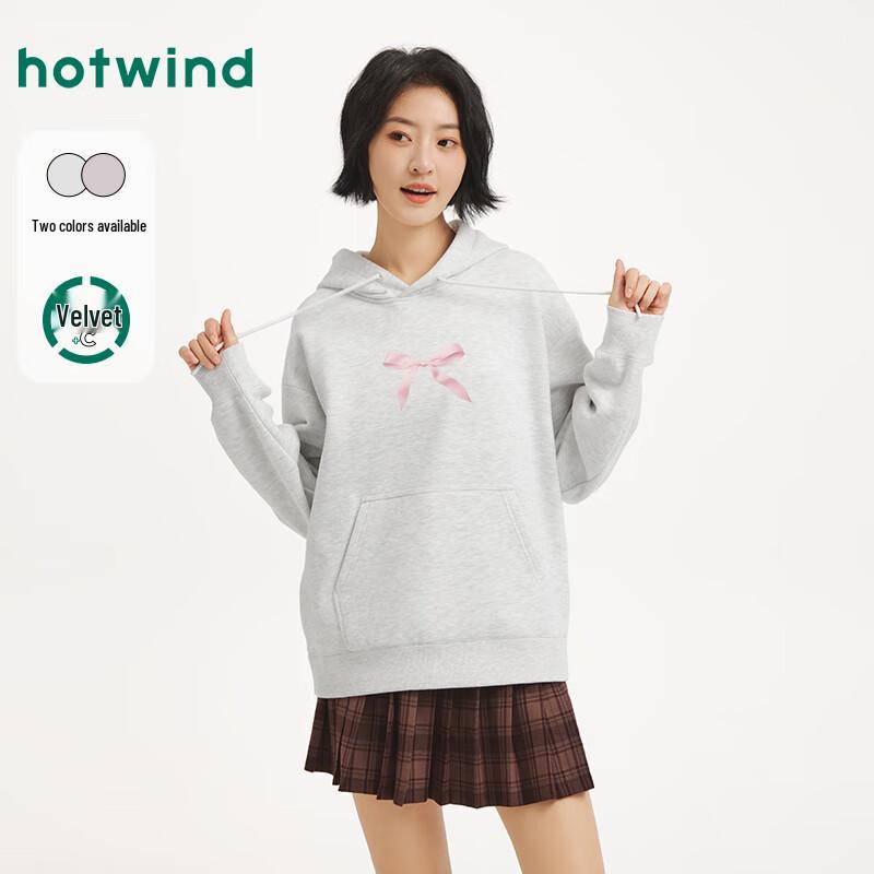 Hotwind Women s Fleece-Lined Hooded Sweatshirt M