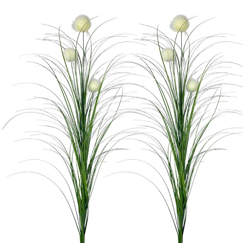 

1 шт./2 шт. Декоративные травы для балкона, пластиковые, реалистичные, искусственные цветы для дома, для помещений, доступно несколько вариантов 2pcs