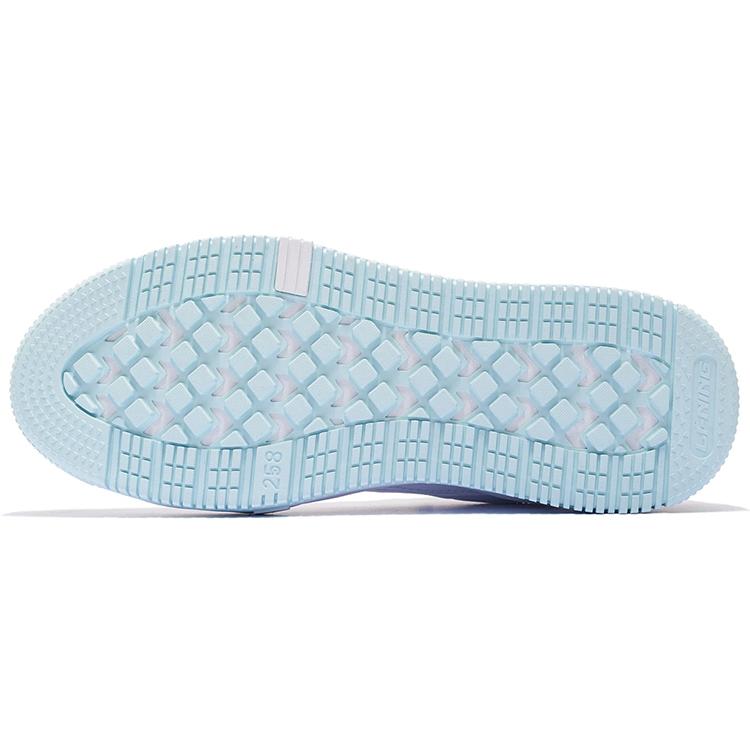 Li Ning Floating Textile, Synthetic Leather, TPU Low top Skateboard Shoes Women's Standard White AGCS078-1