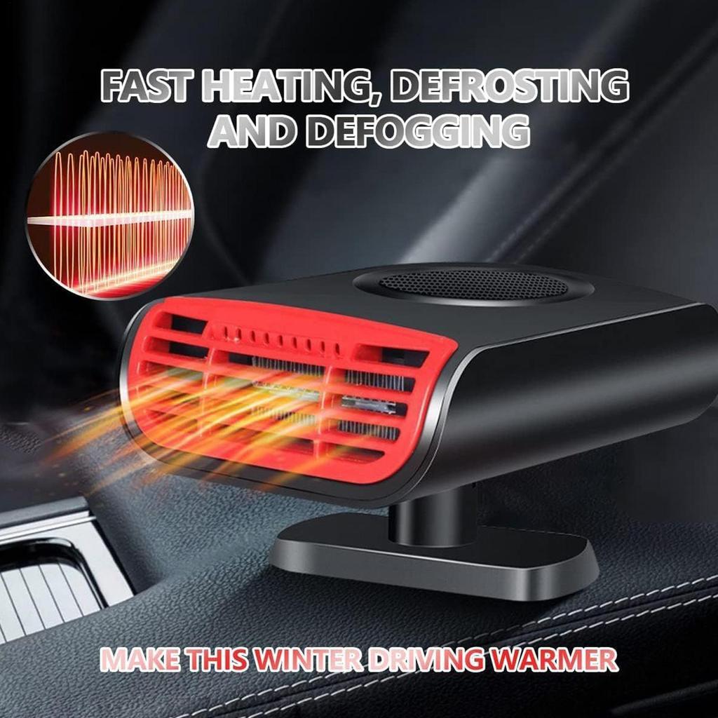 Car Defroster Windshield Heater Rotating Quick 12V Defroster Portable Electronic Auto Heater For Driving Travel Winter Morning